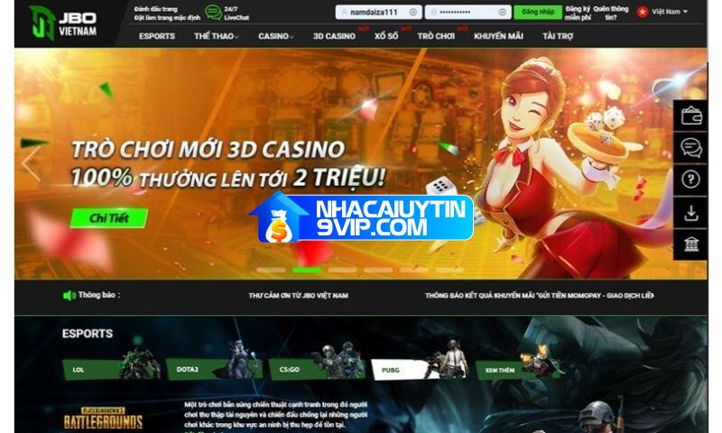 Casino trực tuyến JBO